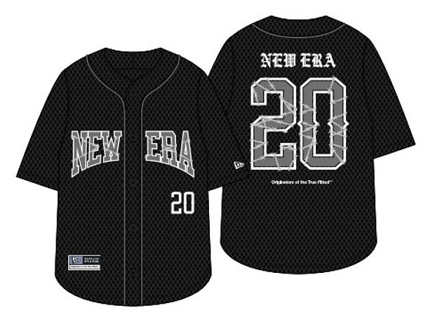 Camiseta New Era Jersey Branded Preto
