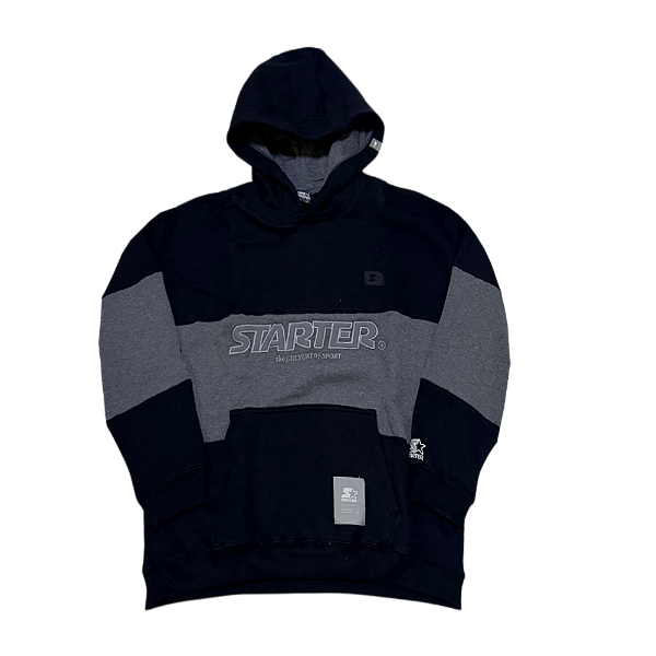 Moletom Starter Canguru Premium - Grey Black