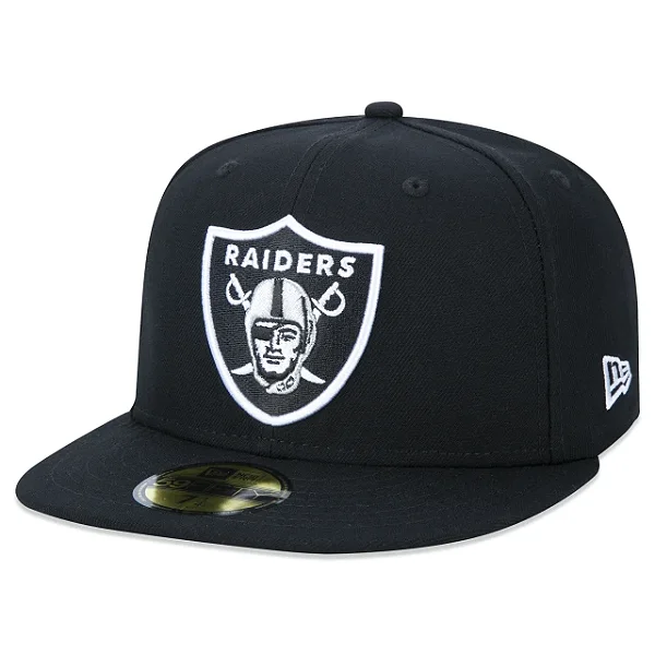 Boné New Era 59FIFTY Aba Reta NFL Las Vegas Raiders 7 3/8