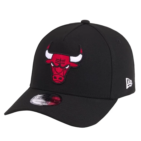 Boné New Era 9FORTY A-Frame Chicago Bulls NBA Preto