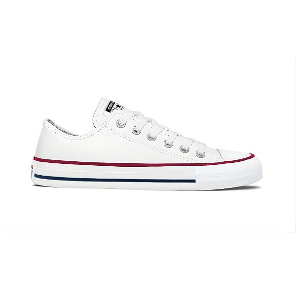 Tênis All Star Chuck Taylor Couro Cano Baixo Branco