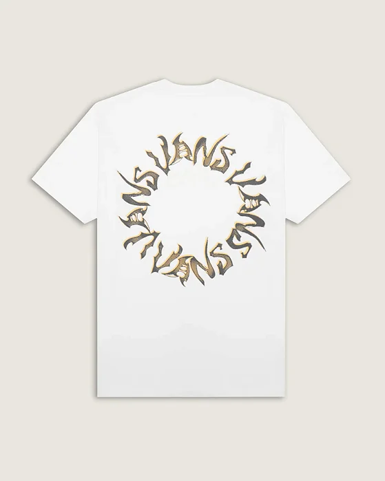 Camiseta Vans manga curta wild circle white
