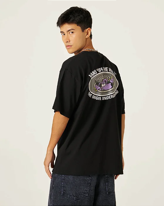 Camiseta Vans manga curta downside black
