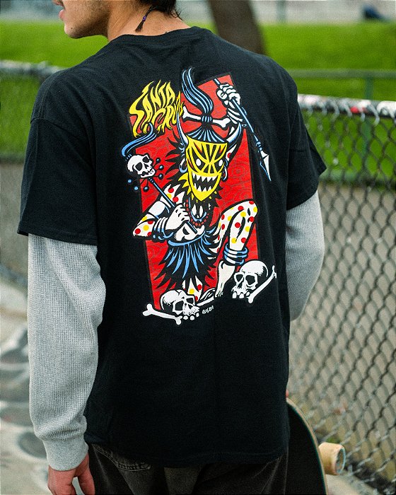 Camiseta Santa Cruz Salba Vodoo Frame - Preto (Oversize)