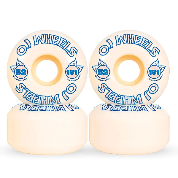 Roda OJ Concentrates Hardline SHR 52MM/101A - Branco