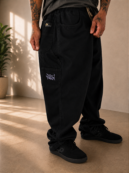 Calça Foton Cotele carpinteiro - Full Black