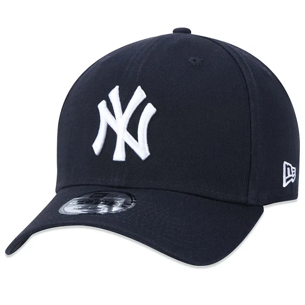 Boné New Era 9FORTY MLB New York Yankees Aba Curva Marinho