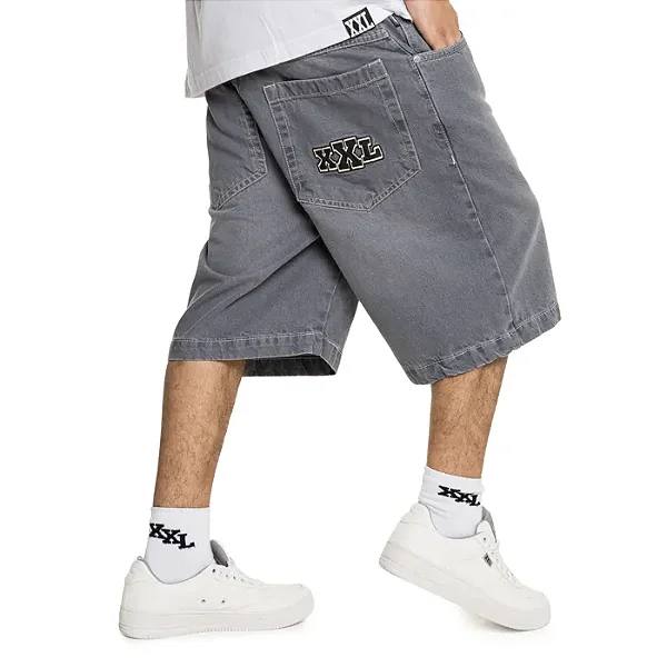 BERMUDA XXL JEANS GREY - BIG