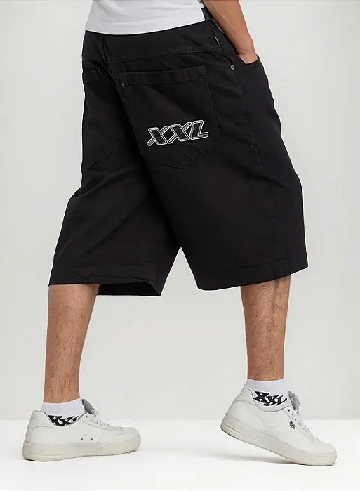 BERMUDA XXL JEANS PRETA - BIG
