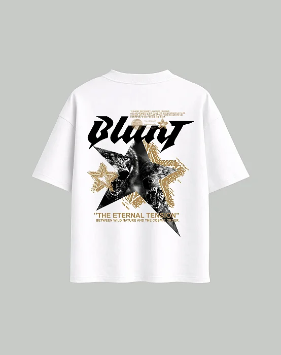 Camiseta Blunt Boxy Prime Wolfstar - Branca
