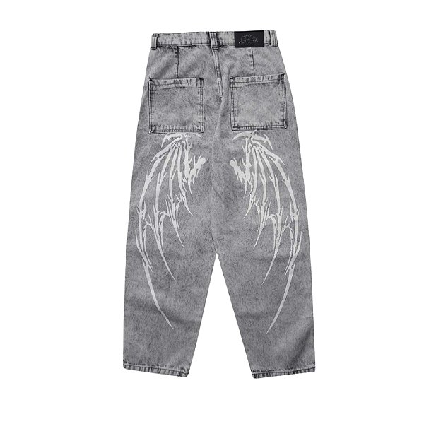 CALÇA TRIP SIDE JEANS BAGGY MARMORIZADO GREY