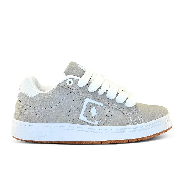 Tênis Qix Skate Combat Suede Cinza/Branco/Natural