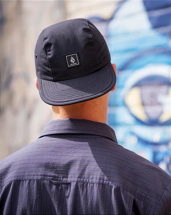 Boné Volcom 5 Panel Lets Go Preto