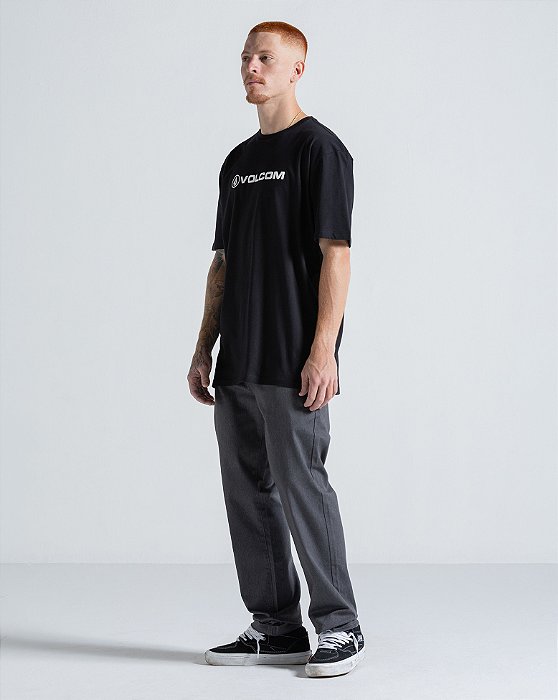 Camiseta Volcom Regular New Euro Preta