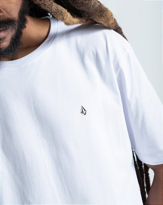Camiseta Volcom Regular Stone Blanks Branca