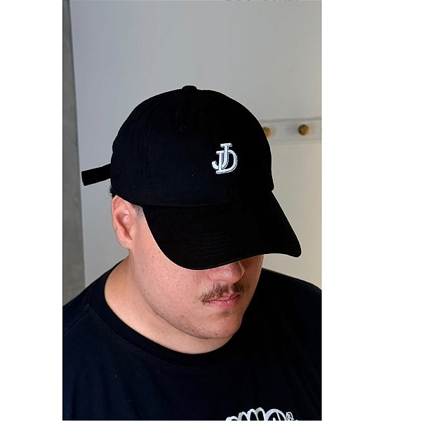 Boné Dad Hat JD - Aba Curva Preto | Modelo Exclusivo