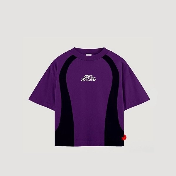 Camiseta Trip SIde Oversized Premium Recorte - Roxa