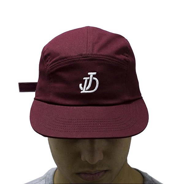 BONÉ JD 5 PANEL MINI LOGO - BURGUNDY