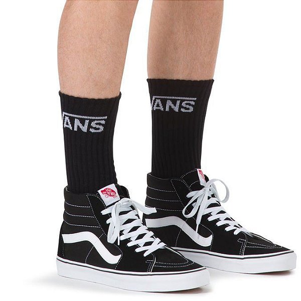 MEIA VANS CLASSIC CREW - PRETA - PAR - 39 ao 44