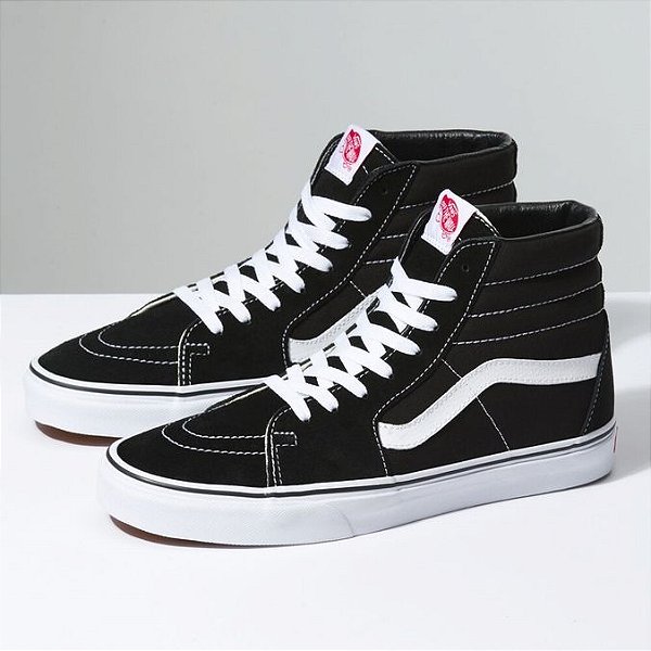 TÊNIS VANS SK8-HI - BLACK/BLACK/WHITE - JD Skate Shop