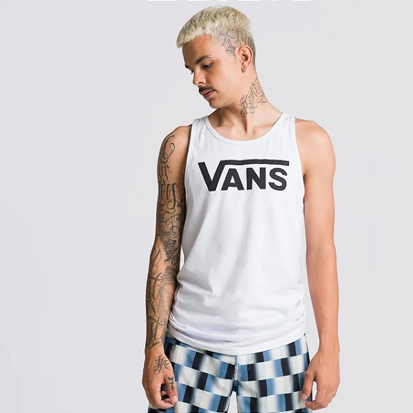 CAMISETA REGATA VANS CLASSIC LOGO - BRANCA