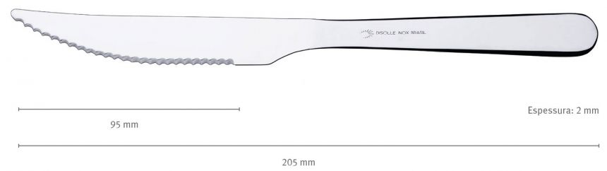 faca Clássica churrasco /205mm