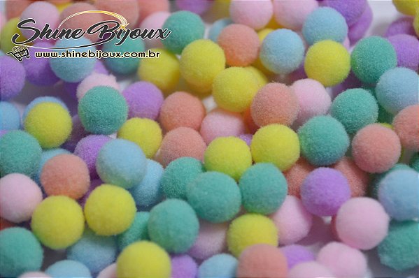 Pompom candy collor mix 10mm