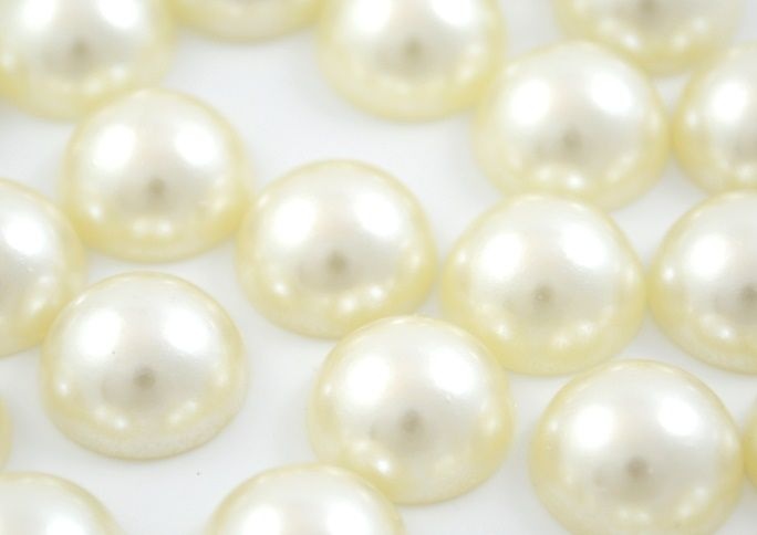 Meia Pérola ABS 6mm Shine Beads®   ESPECIAL FESTIVAL DE PÉROLAS E MEIAS PÉROLAS