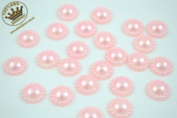 Meia Pérola Girassol ABS 12mm Shine Beads®