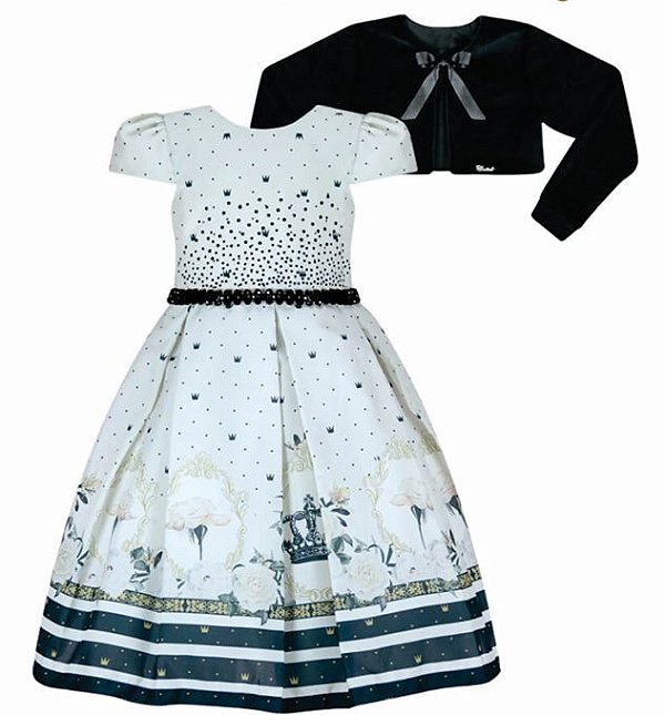 vestido com bolero infantil