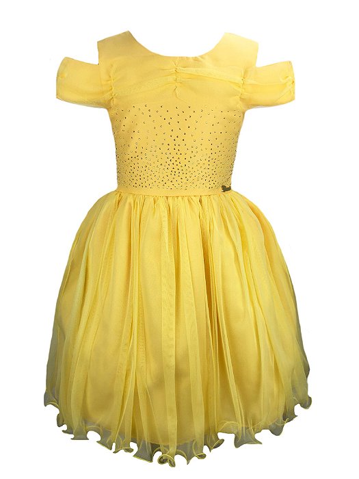 vestido da bela amarelo