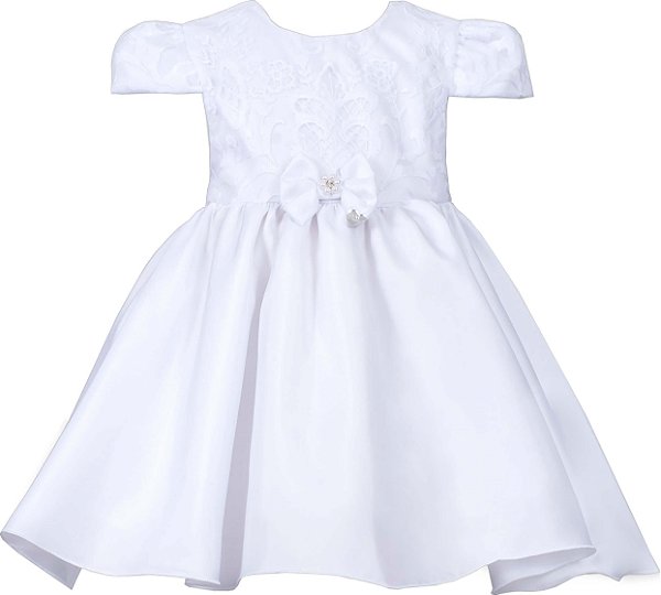 vestido bebe branco