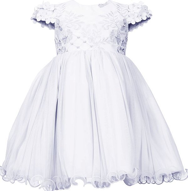 vestido infantil bordado