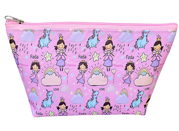 NECESSAIRE INFANTIL TRAPÉZIO ESTAMPADA