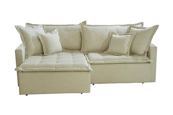 SOFA RETR SF.2360 ZOE 260CM LINHO SAT/MARFIM 12 - INNOVE