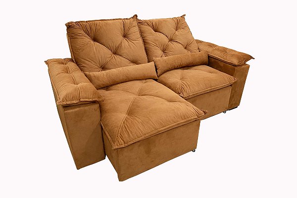 SOFA RETR SF.2760 GRECIA 195 VEL TERRACOTA - ESTOFAMART