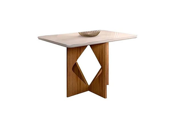 MESA MADRI 120X80 CINAMOMO/OFF - MINASPLAC