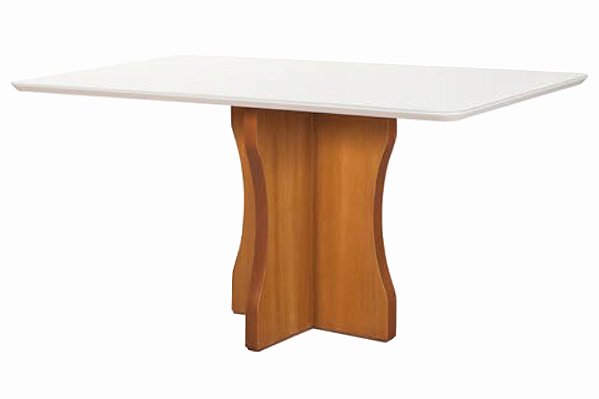 MESA BELLA 1,20 x 0,90 - MEL C/ OFF WHITE