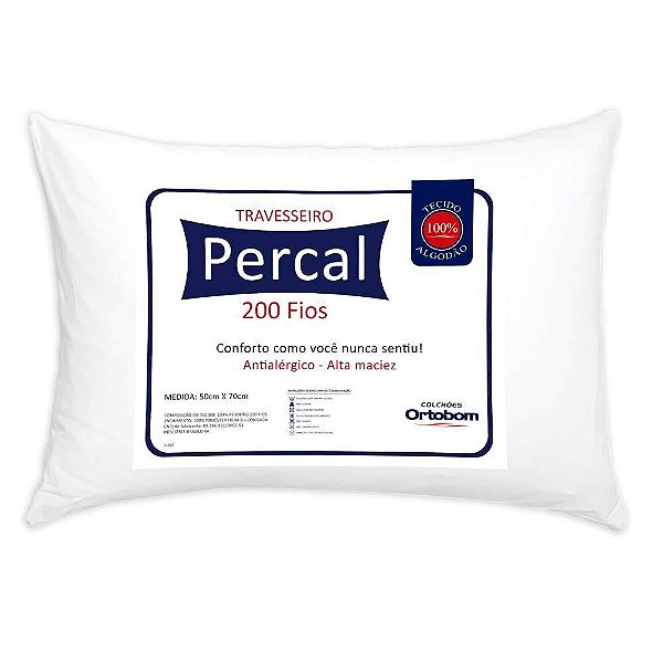 TRAVESSEIRO PERCAL 200FIOS PLUS