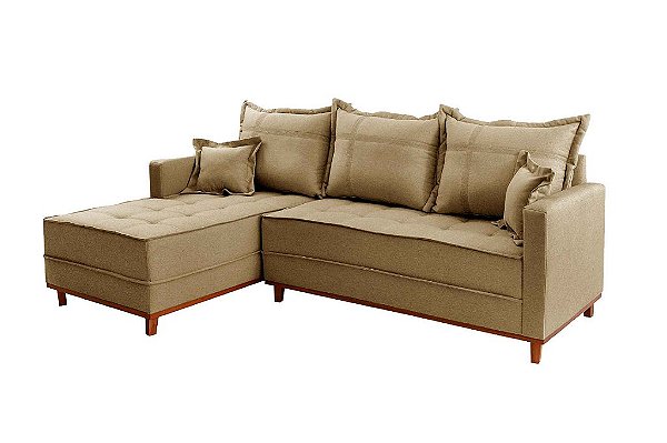 SOFA SF.2210 CHAISE MILAO LINHO BEGE/1006 - EVIDENCE