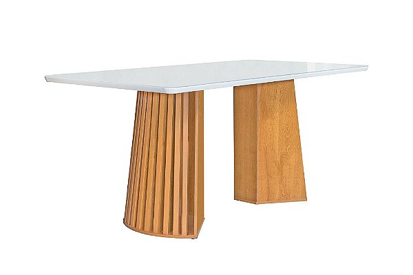 MESA NEVADA TP VIDRO 120X90 CINAM/OFF - CEL MOVEIS