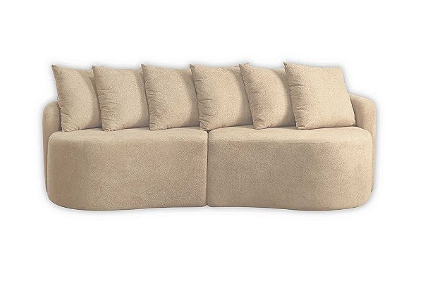 SOFA LIVING ORGANICO MERLIM - BOUCLE MARFIM/621 - JC ESTOFAD
