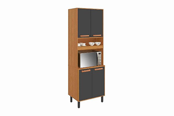 PANELEIRO 70 4PTS FORNO COZ NAPOLES GRAFITE - ITATIAIA