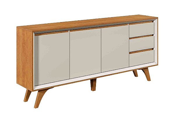 BUFFET VERTEX 3PTA 3 GAV 180CM NAT/OFF - MAVAULAR