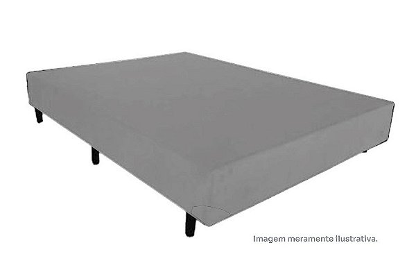 BOX/BASE *138X25 SUEDE CINZA - UNIFLEX