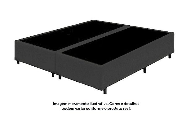 BOX/BASE BIP *158X25 SUEDE CINZA - UNIFLEX