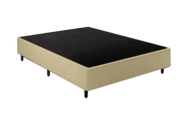 BASE BOX 25CM CASAL LINHO BEGE - ALTO NIVEL