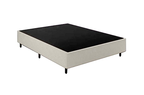 BASE BOX 25CM QUEEN BRANCO - ALTO NIVEL