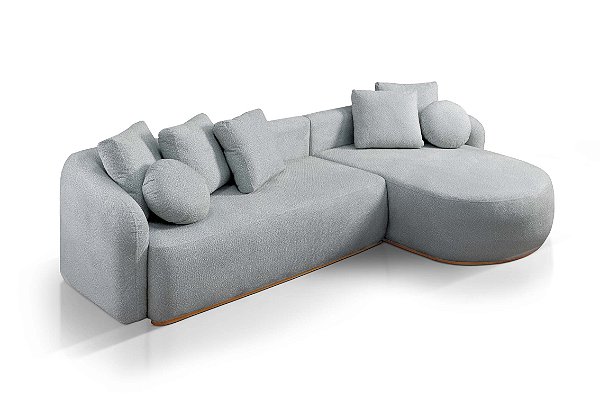 SOFA CHAISE MALTA 2 MOD 300 BCL CINZA/512 - JC ESTOF