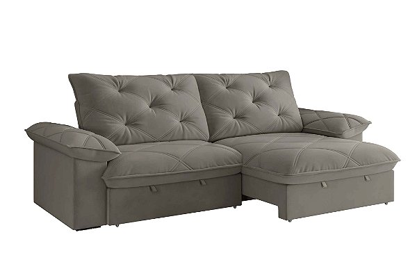 SOFA AMSTERDA 260 SLIM NESCAU - BEST HOUSE